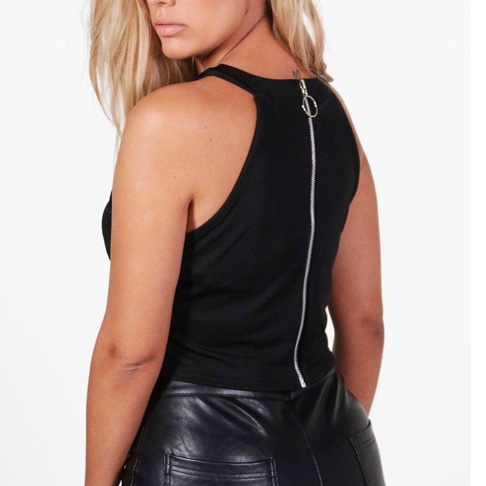Plus o-ring high neck crop top - Never worn